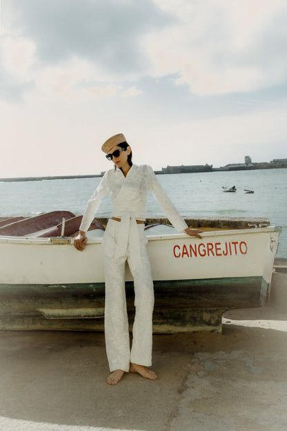 Pantalones Ainhoa Bordados Trousers Julise Magon 