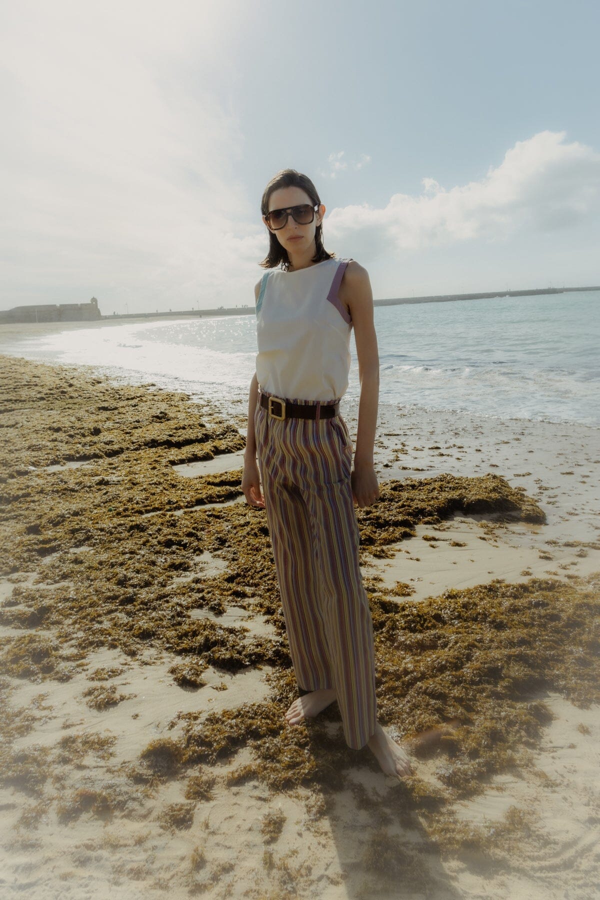 Pantalones Ainhoa Multirayas Trousers Julise Magon 