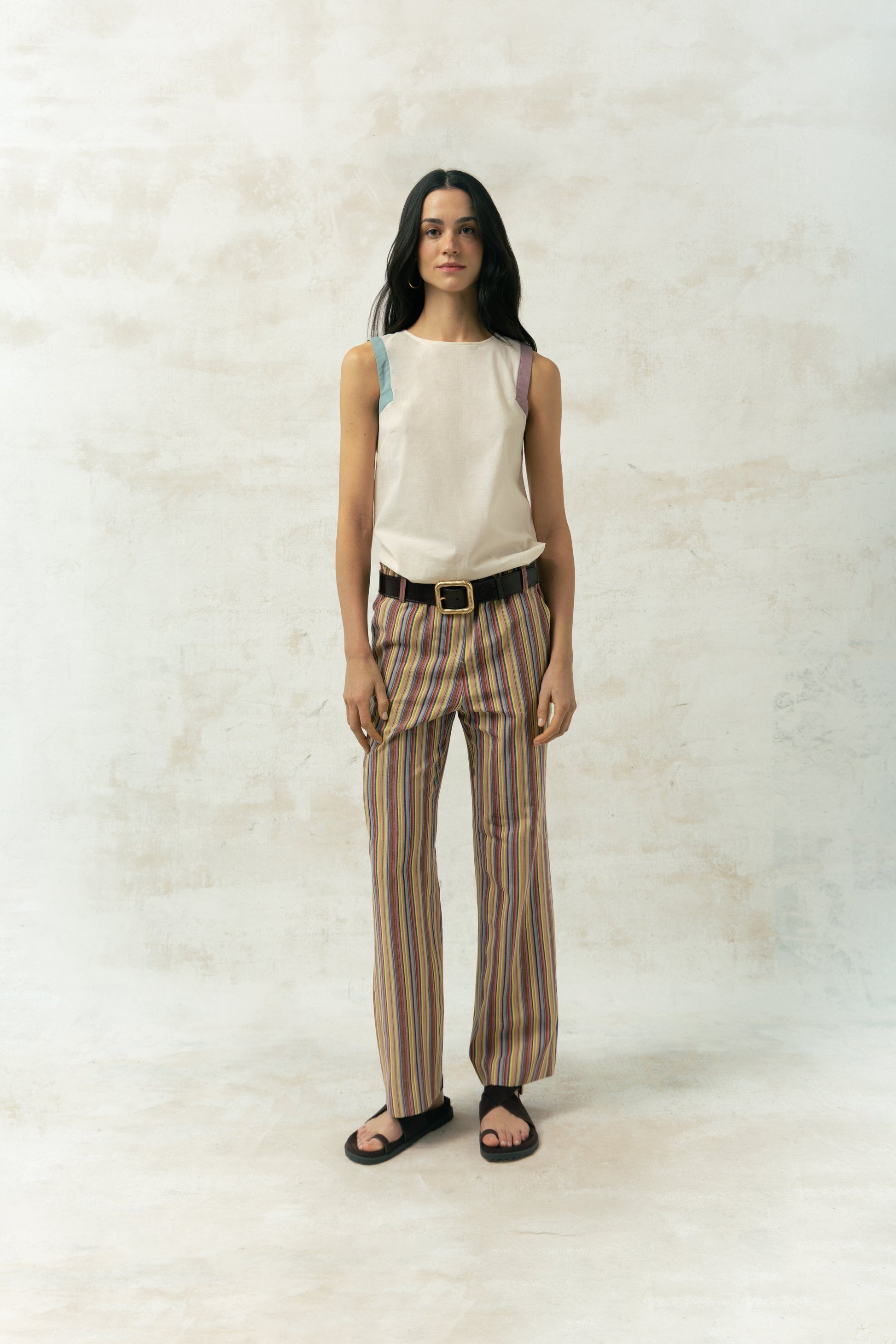 Pantalones Ainhoa Multirayas Trousers Julise Magon 