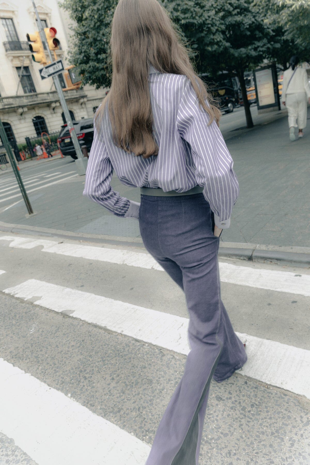 Pantalones Icíar denim slim marino Pantalones Julise Magon 