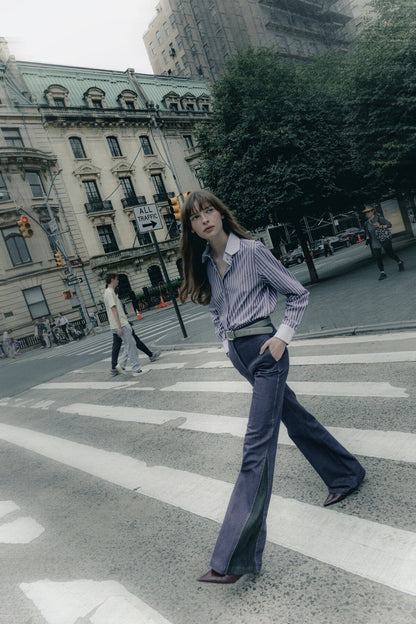 Pantalones Icíar denim slim marino Pantalones Julise Magon 