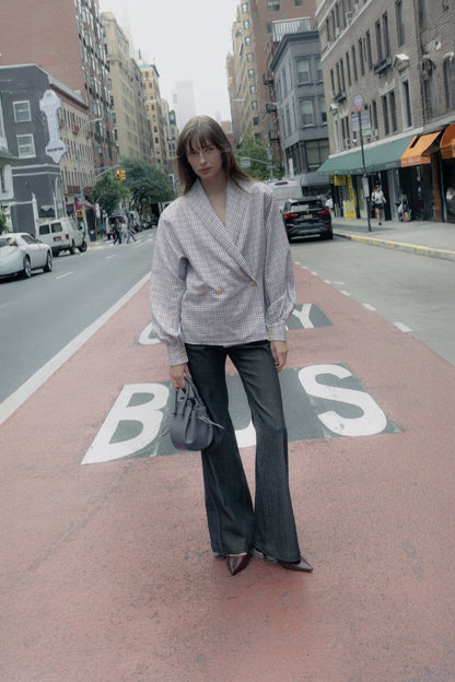 Pantalones Icíar denim slim negro Pantalones Julise Magon 