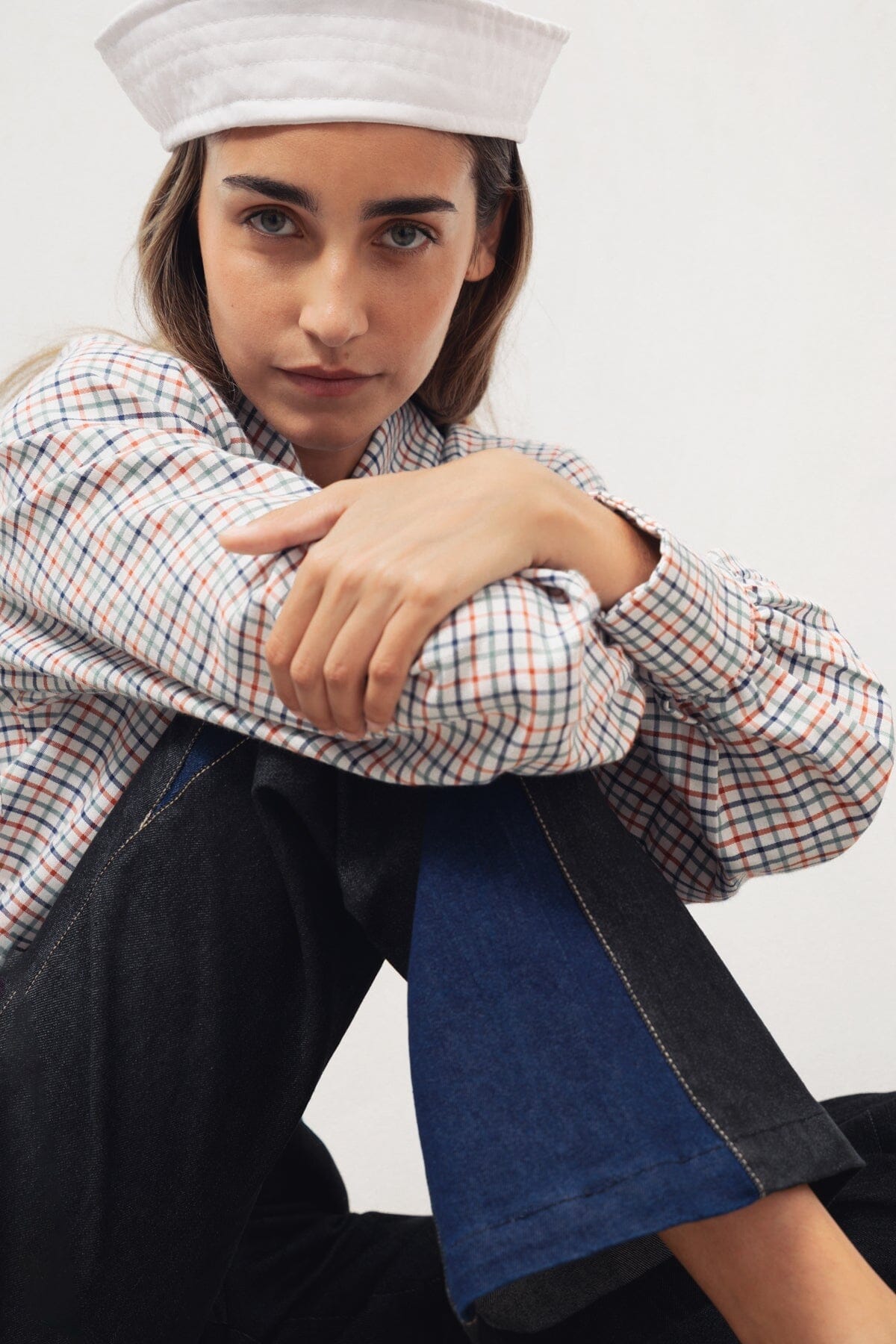 Pantalones Icíar denim slim negro Pantalones Julise Magon 