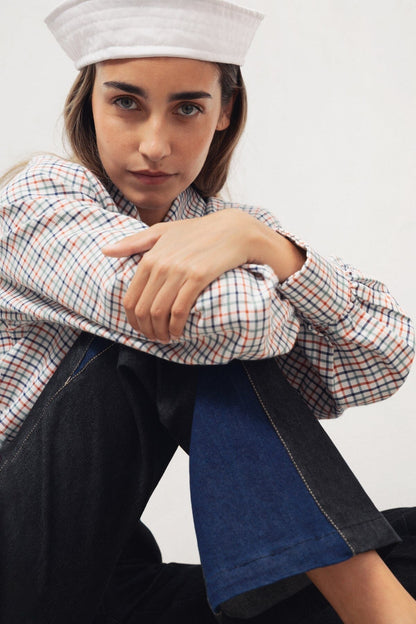 Pantalones Icíar denim slim negro Pantalones Julise Magon 