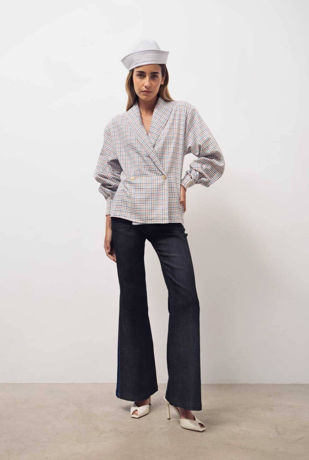 pantalones iciar denim slim negro Trousers Julise Magon 