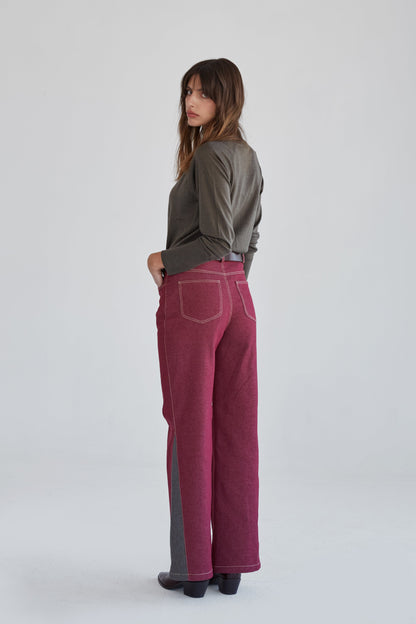 Pantalones vaqueros Alba 2.0 granate · Julise Magon · vista 5