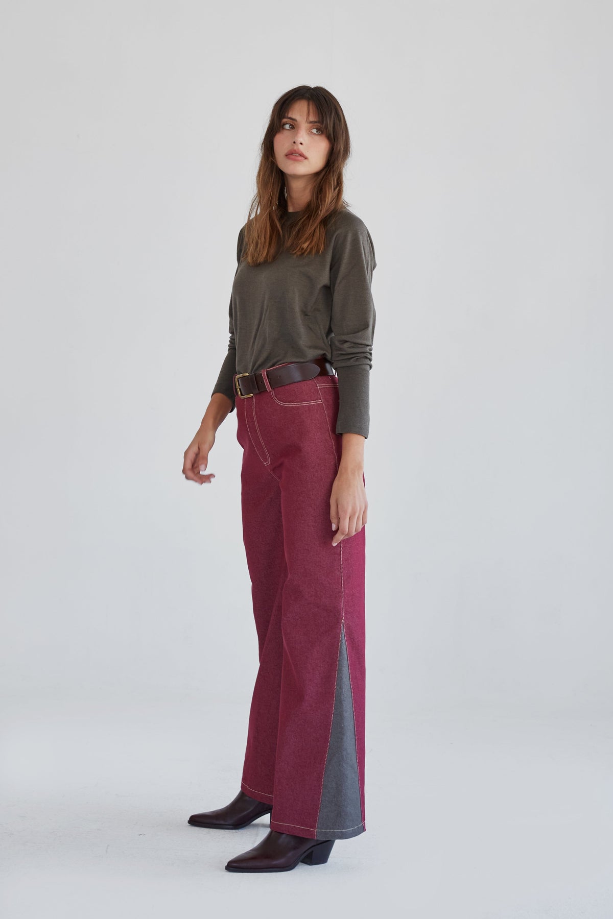 Pantalones vaqueros Alba 2.0 granate · Julise Magon