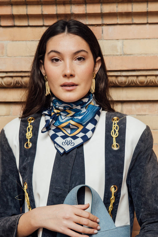 Pañuelo Cadiz Azul Foulards & Scarves Maese Place 