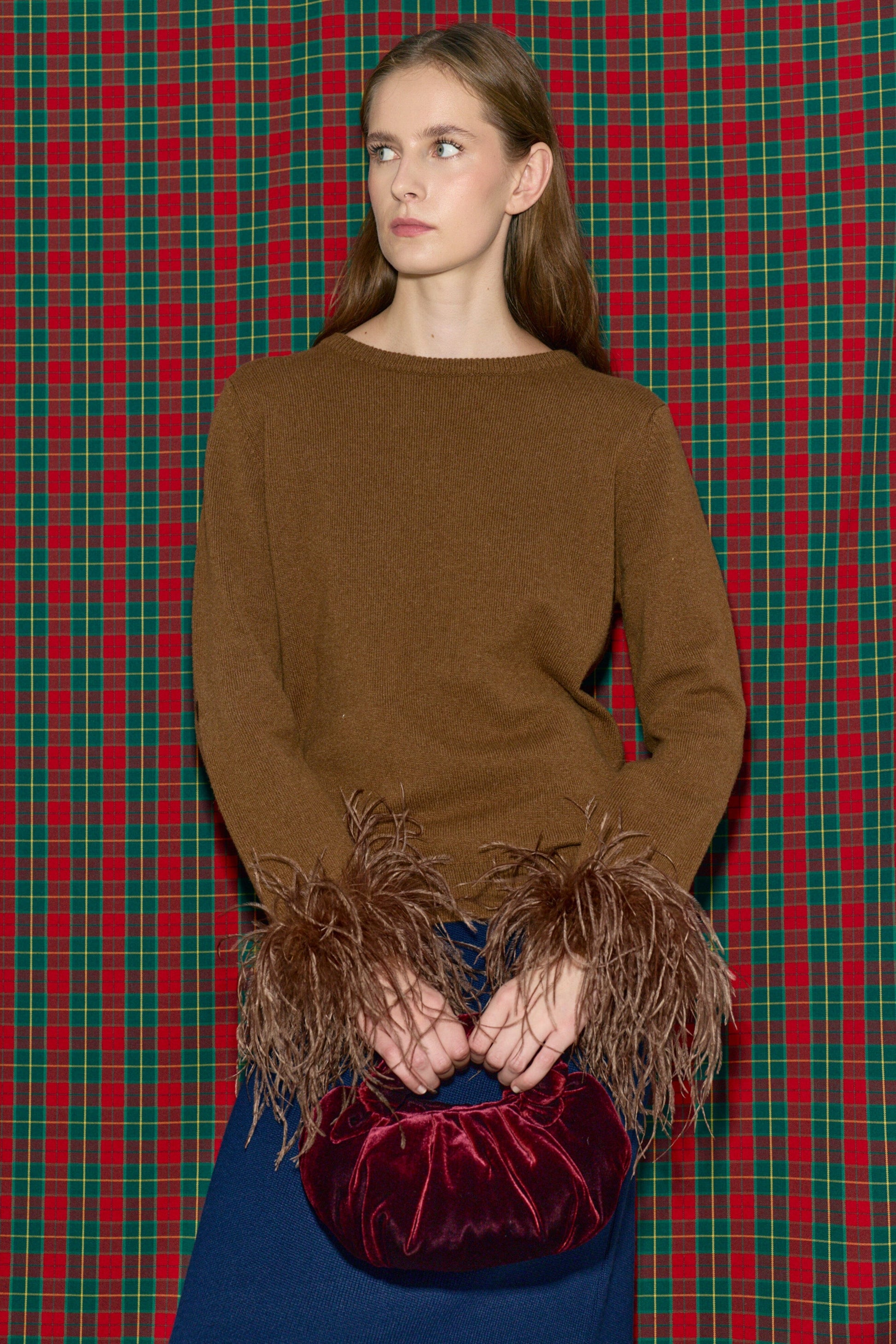 Patricia Cashmere Blend Jumper Brown Sweaters Laia Alen 