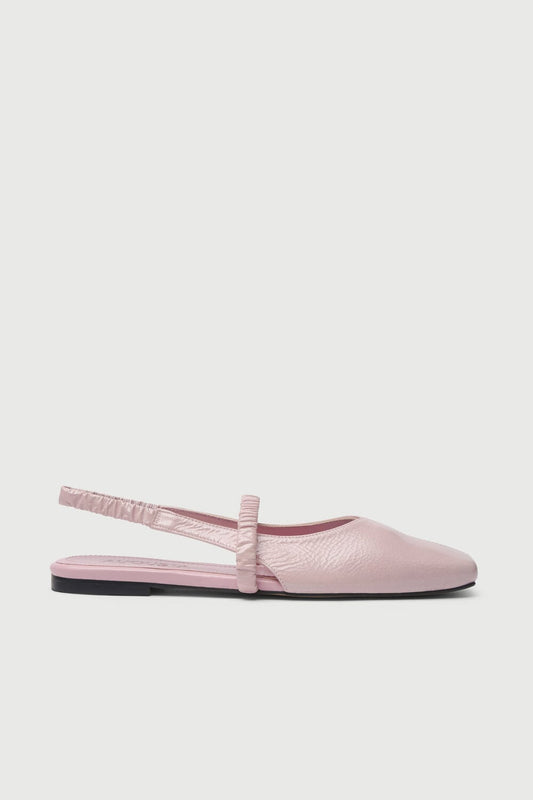 Patti Slingback Flats in Pink Patent Leather Flat shoes AUGUSTA 