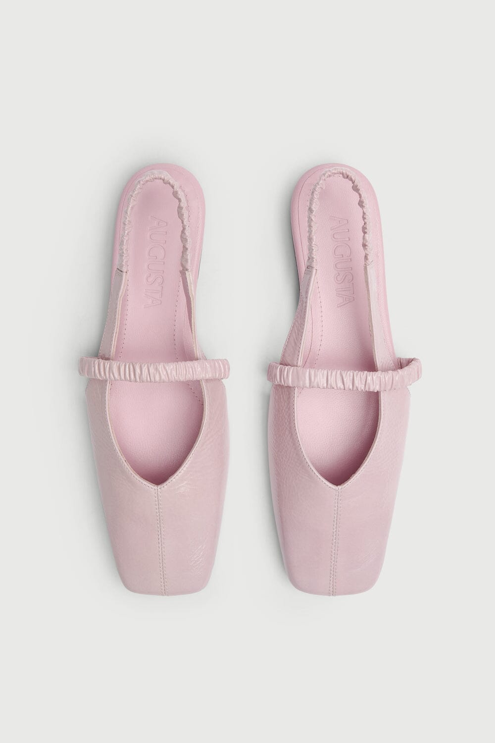 Patti Slingback Flats in Pink Patent Leather Flat shoes AUGUSTA 