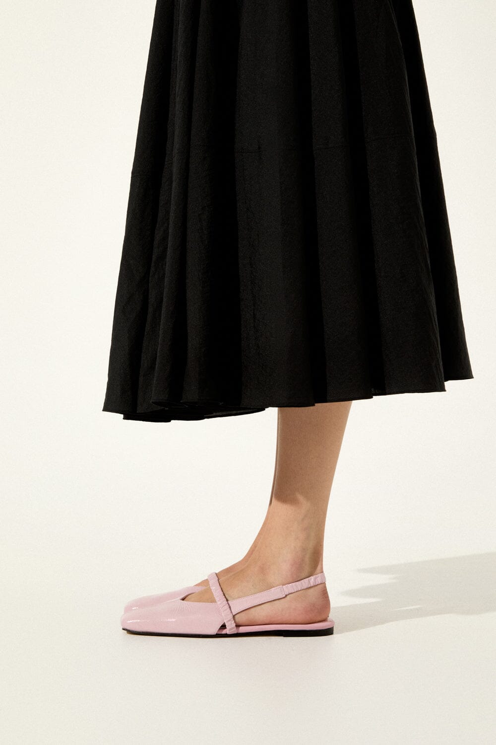 Patti Slingback Flats in Pink Patent Leather Flat shoes AUGUSTA 