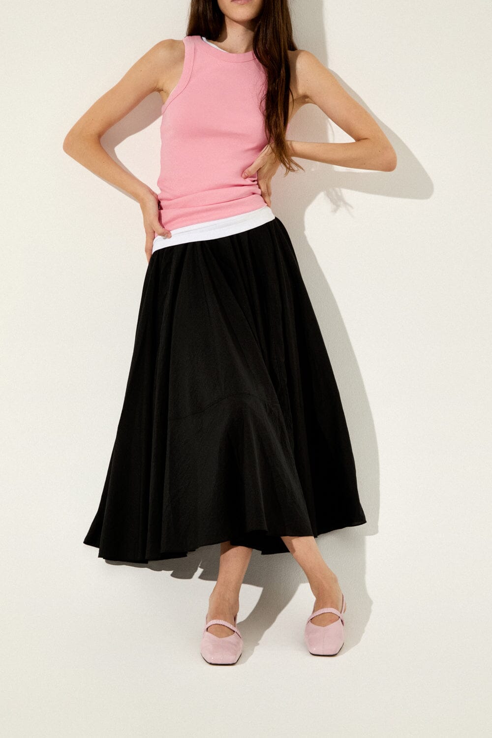 Patti Slingback Flats in Pink Patent Leather Flat shoes AUGUSTA 