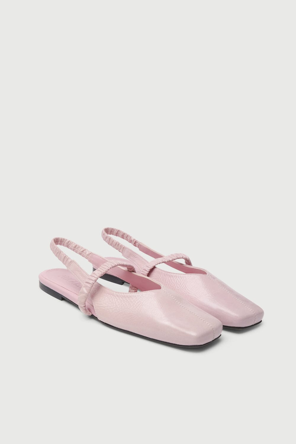 Patti Slingback Flats in Pink Patent Leather Flat shoes AUGUSTA 