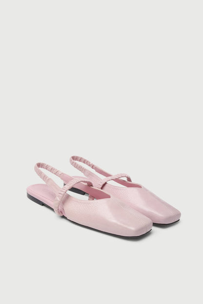 Patti Slingback Flats in Pink Patent Leather Flat shoes AUGUSTA 