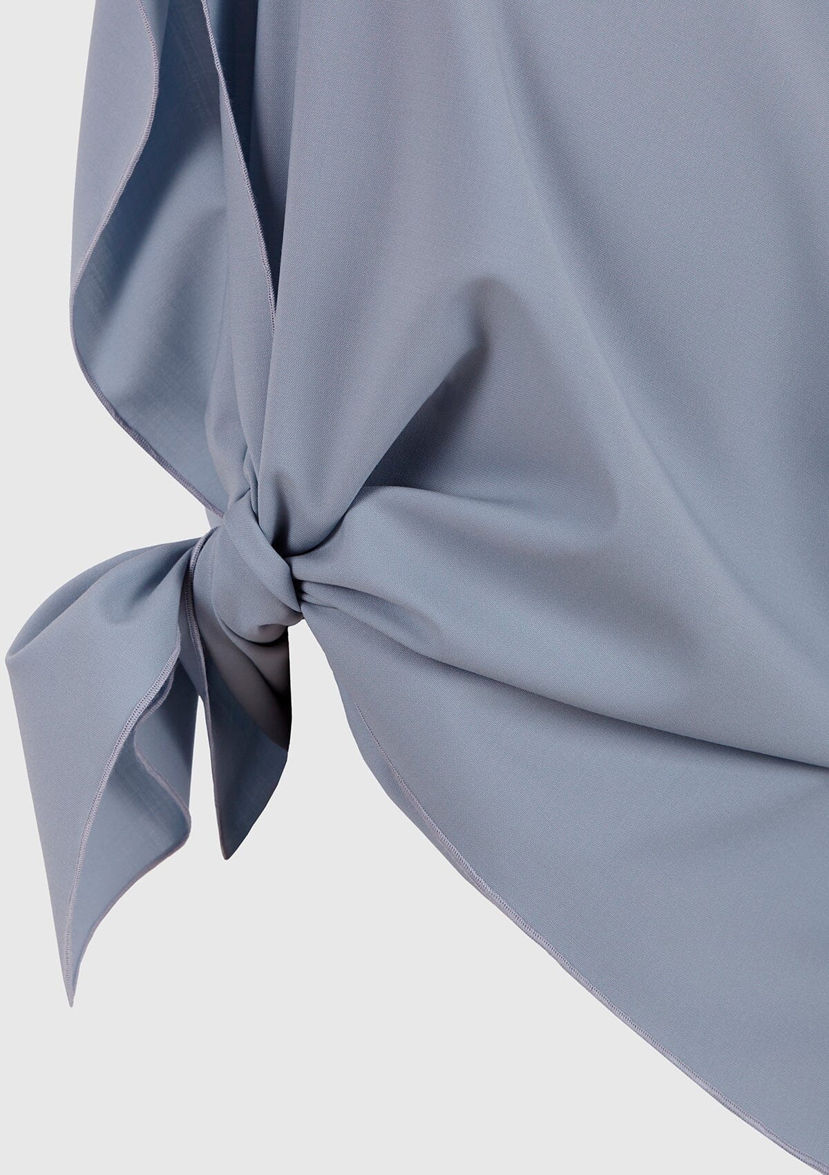 Pearl blue wool 'pañoleta' top Tops and Blouses Boscoier 