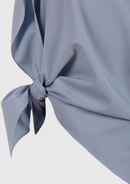 Pearl blue wool 'pañoleta' top Tops and Blouses Boscoier 