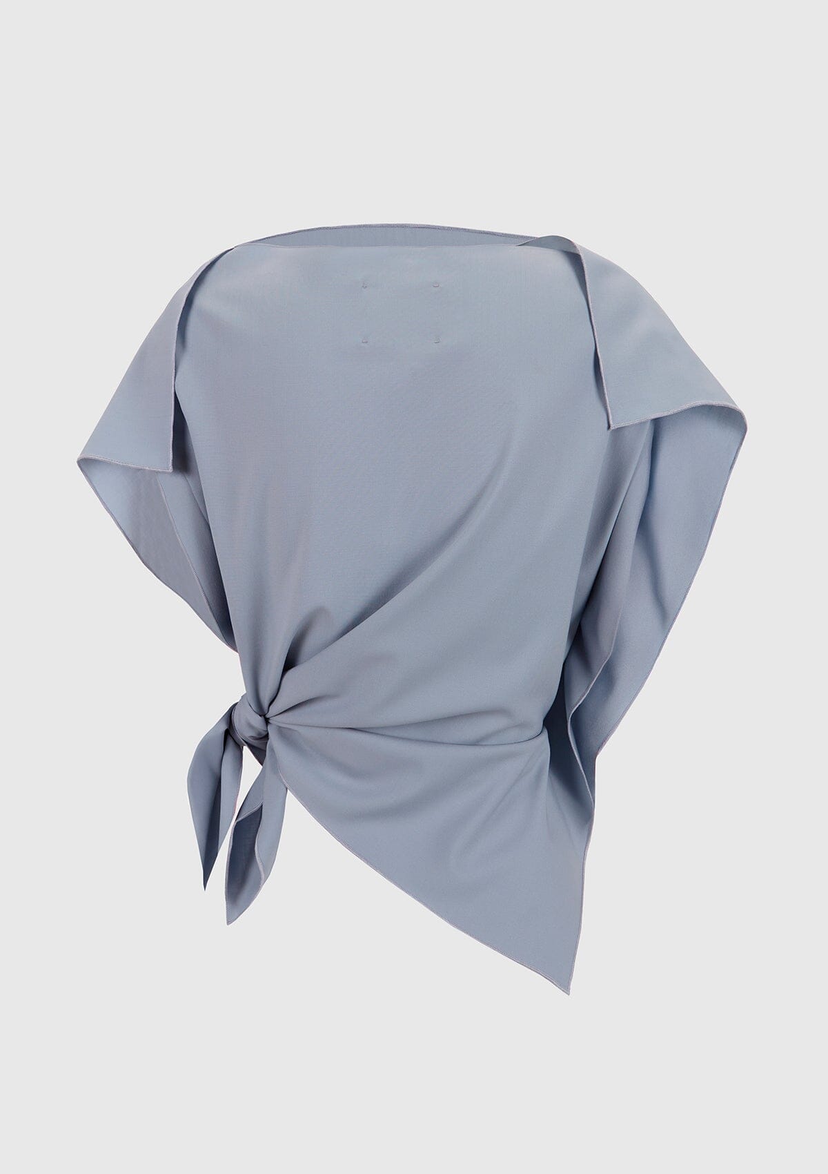 Pearl blue wool 'pañoleta' top Tops and Blouses Boscoier 