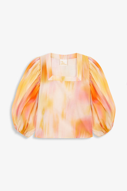 Peggy Top Peach Tops and Blouses The Label Edition 
