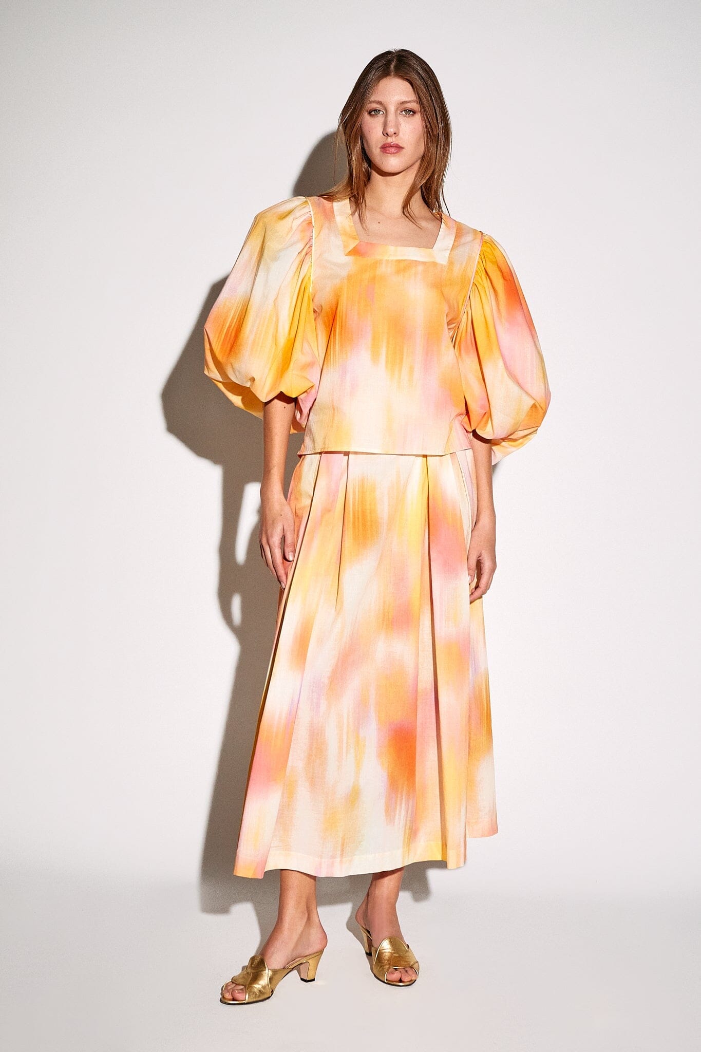 Peggy Top Peach Tops and Blouses The Label Edition 