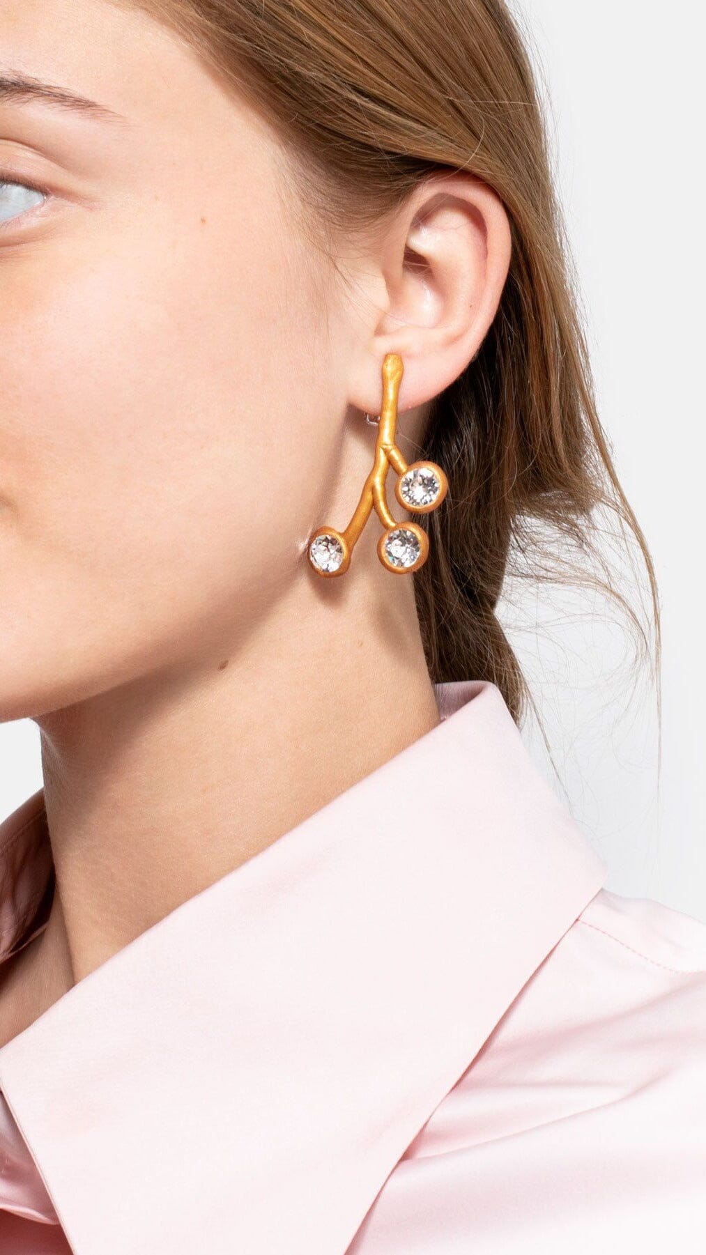 Pendiente Laura cristales Earrings Joaquin Blanco 