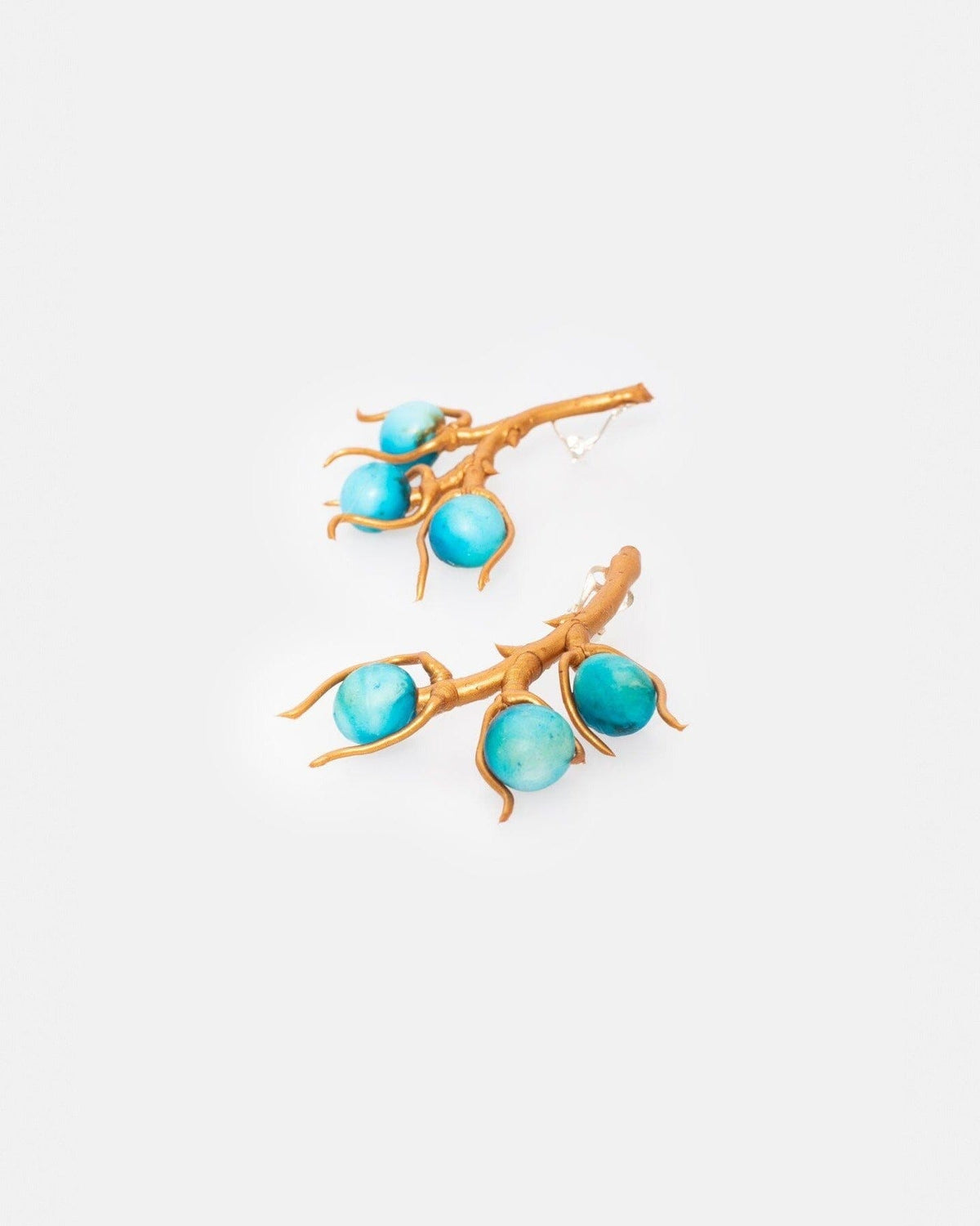 Pendiente Laura Frutos Azul Earrings Joaquin Blanco 