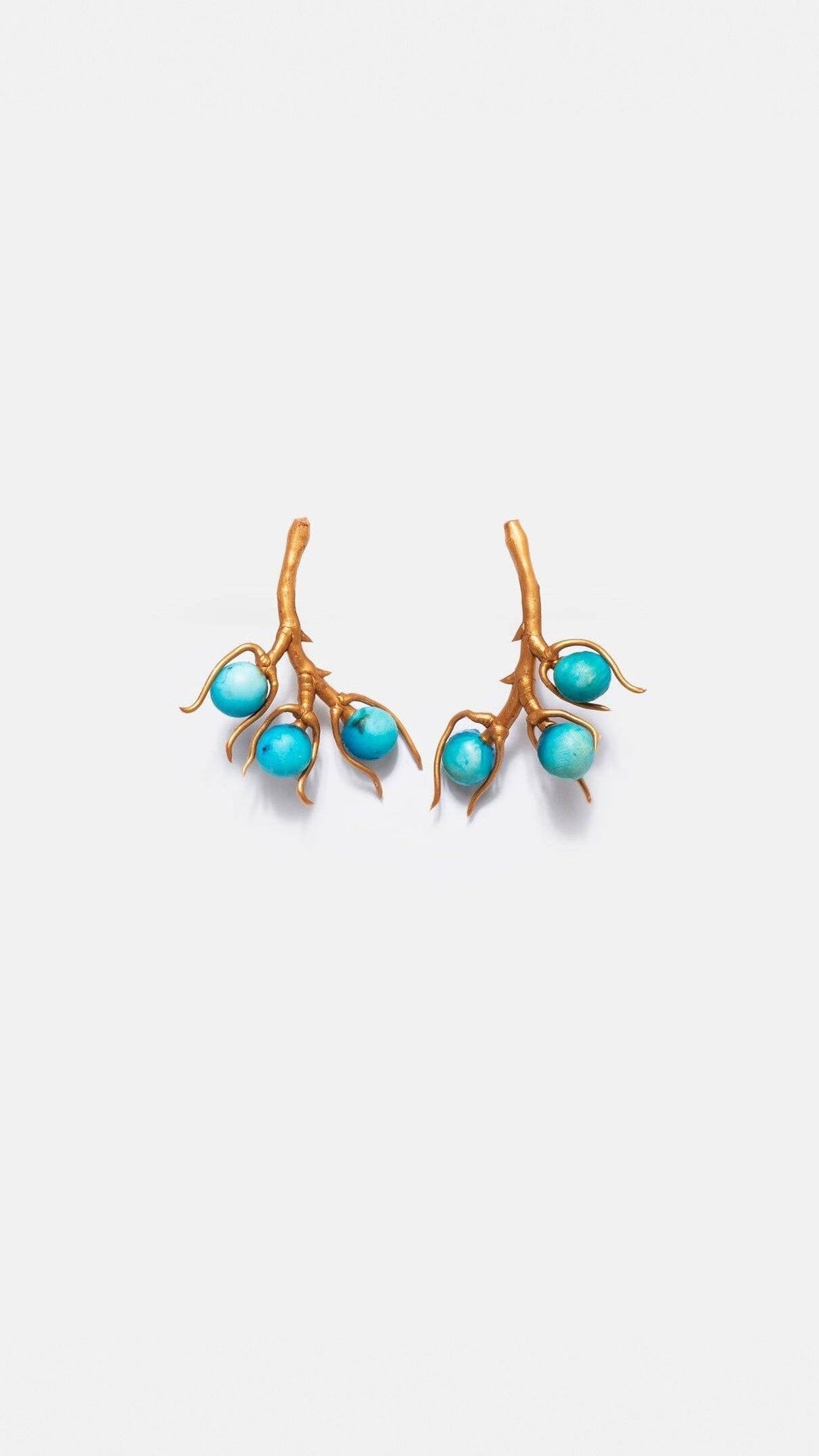 Pendiente Laura Frutos Azul Earrings Joaquin Blanco 