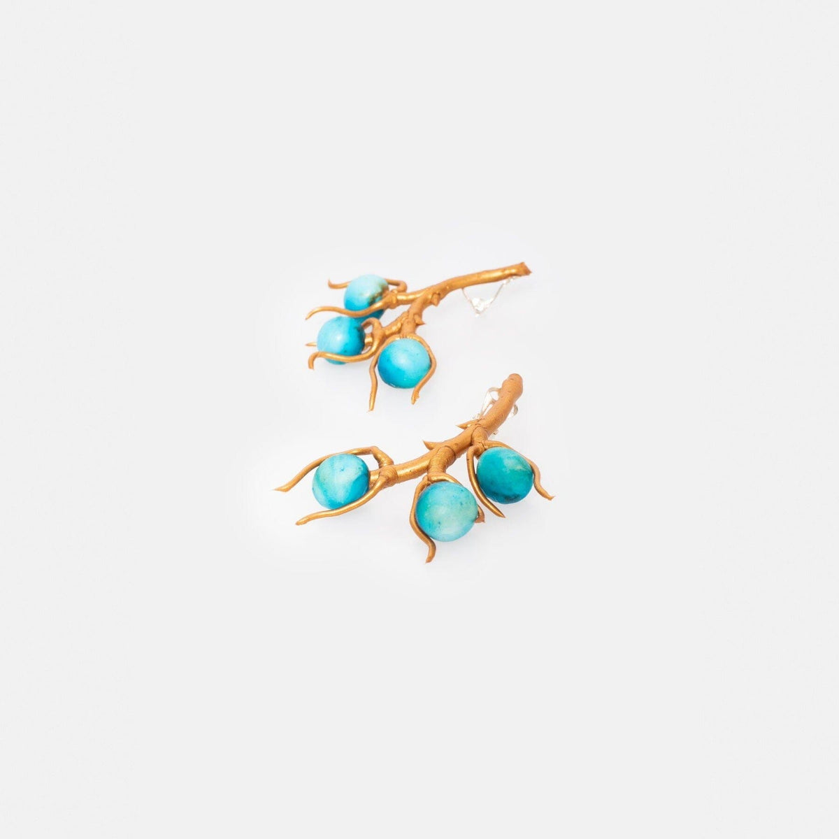 Pendiente Laura Frutos Azul Earrings Joaquin Blanco 