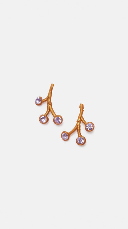 Pendiente Laura Morado Earrings Joaquin Blanco 