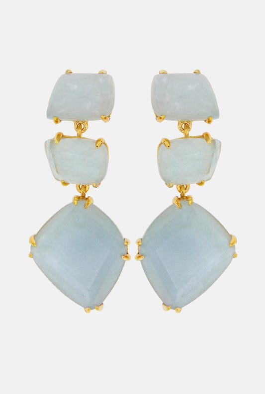 Pendientes Apolo Aguamarina Earrings Coolook 