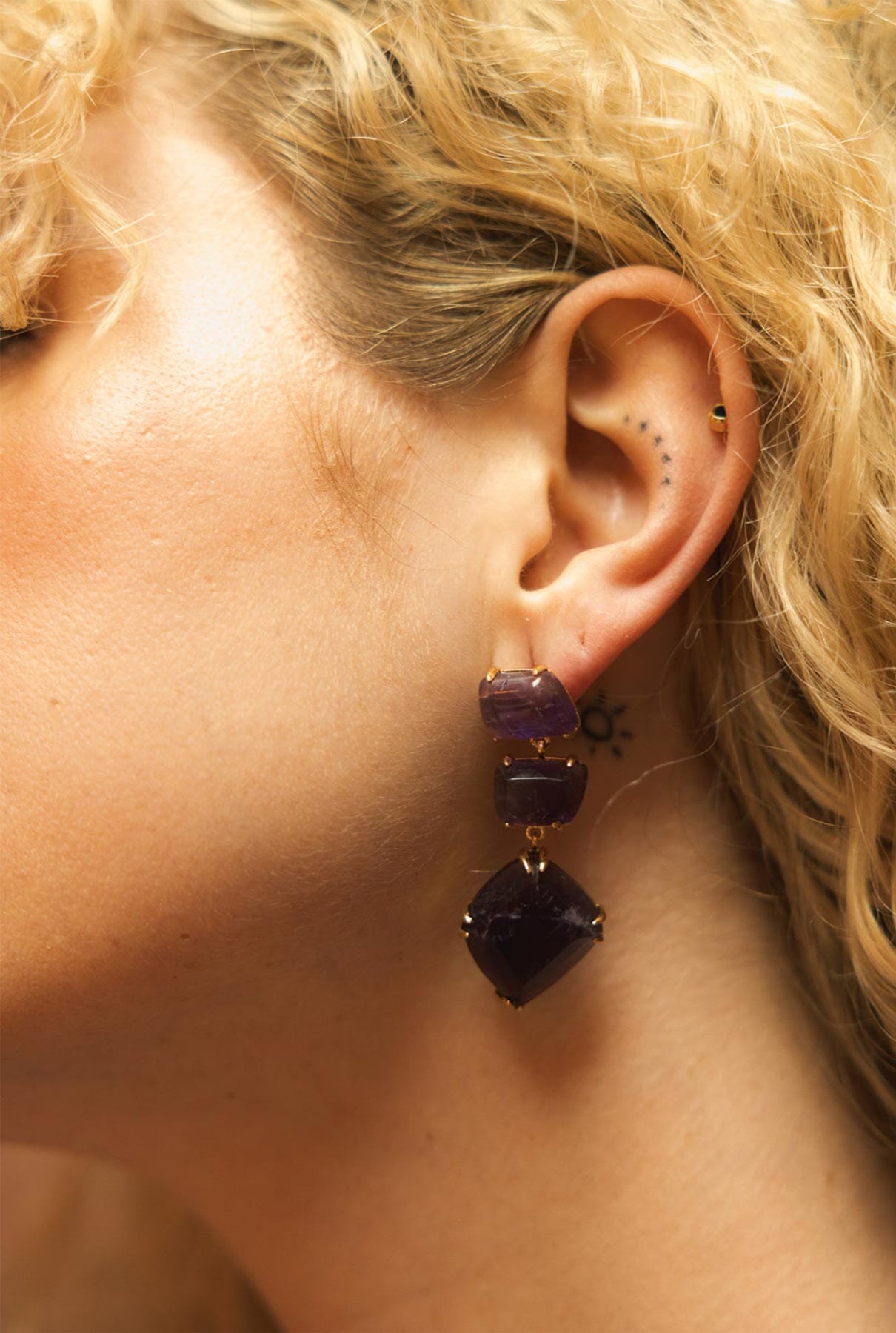 Pendientes Apolo Amatista Earrings Coolook 