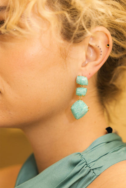 Pendientes Apolo Amazonita Earrings Coolook 