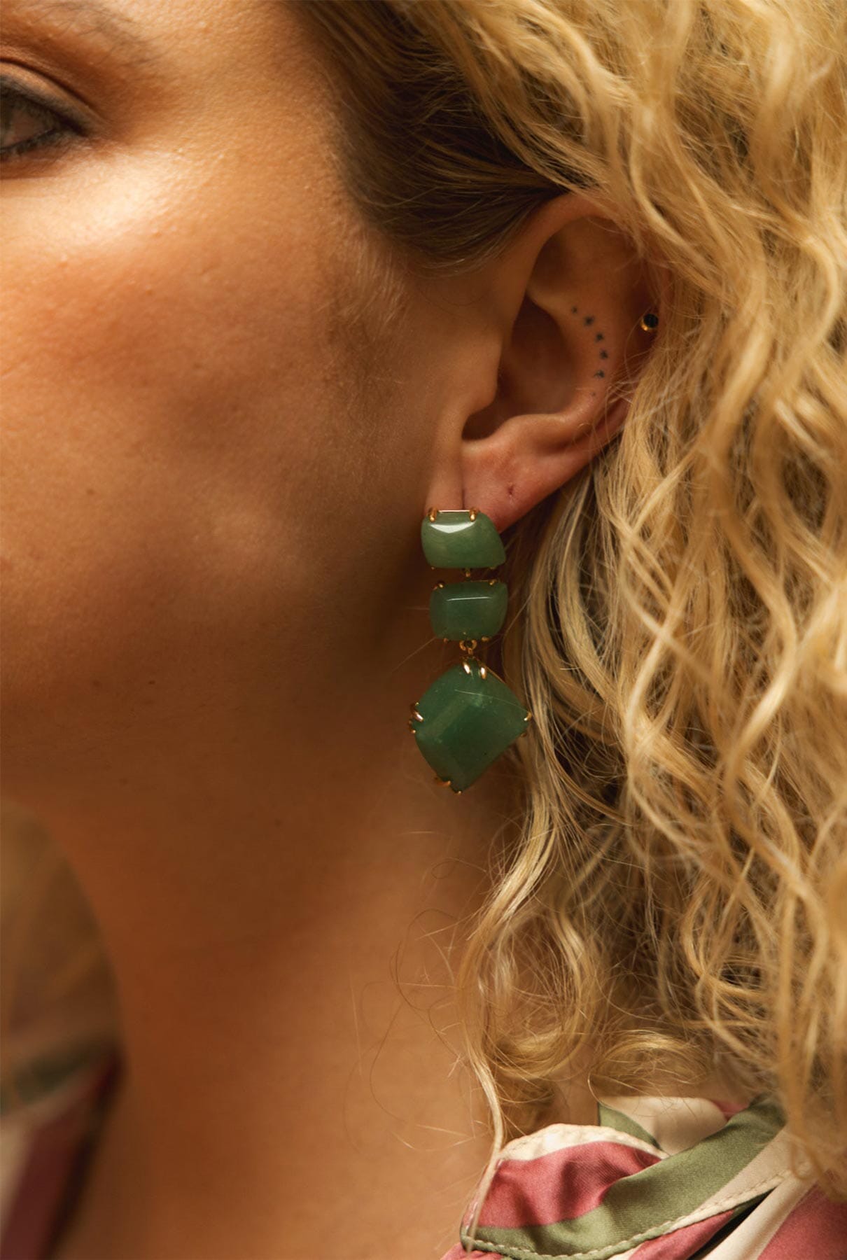 Pendientes Apolo Aventurina Earrings Coolook 