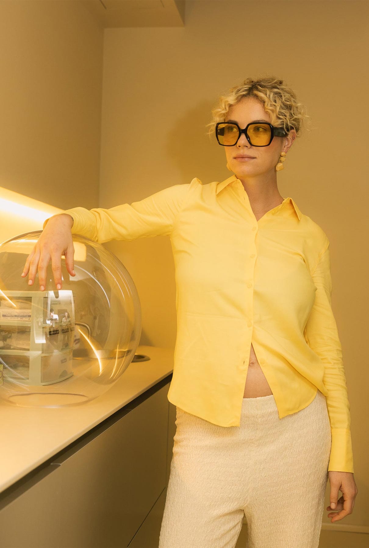 Pendientes Apolo Calcita Melocotón Earrings Coolook 