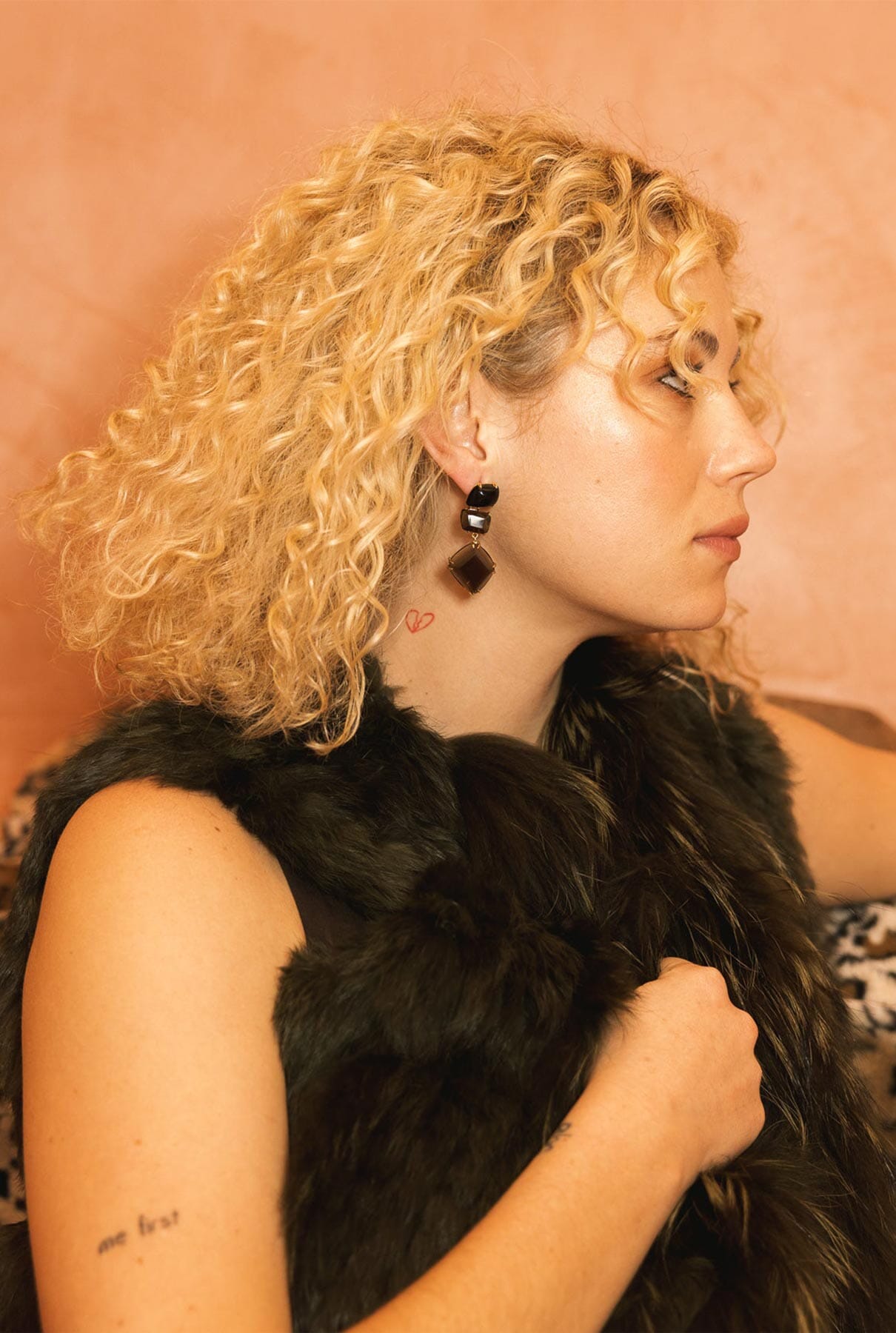 Pendientes Apolo Cuarzo Fumé y Ónix Earrings Coolook 