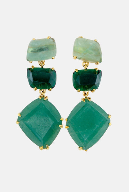 Pendientes Apolo Mix Verdes Earrings Coolook 