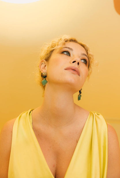 Pendientes Apolo Mix Verdes Earrings Coolook 