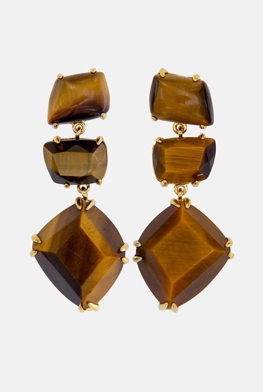 Pendientes Apolo Ojo Tigre Earrings Coolook 