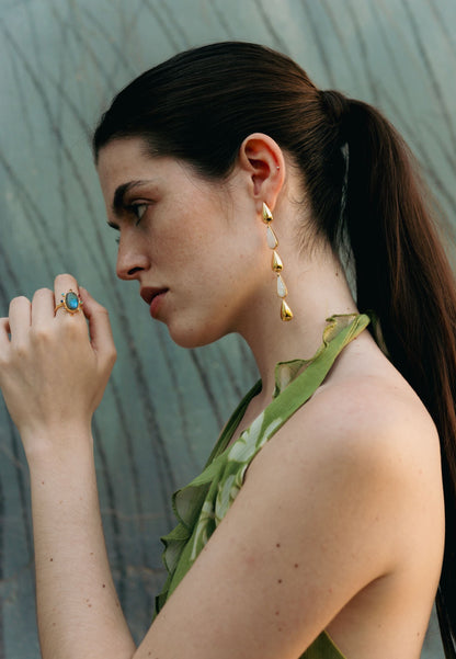 Pendientes Balance Blanco Earrings LAVANI 