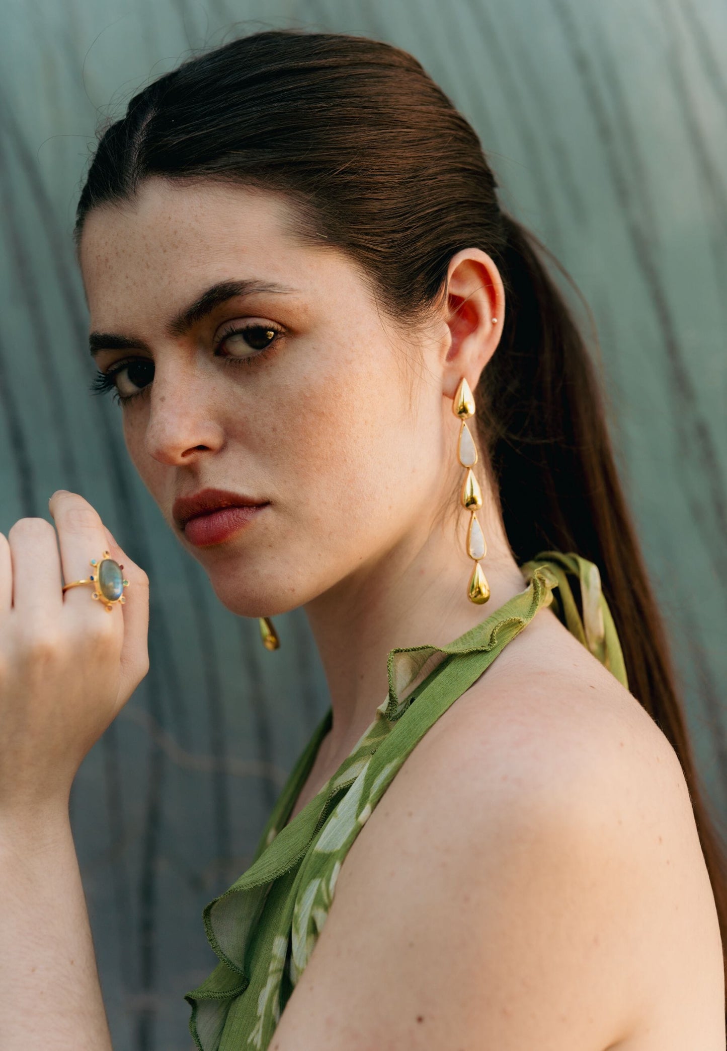 Pendientes Balance Blanco Earrings LAVANI 