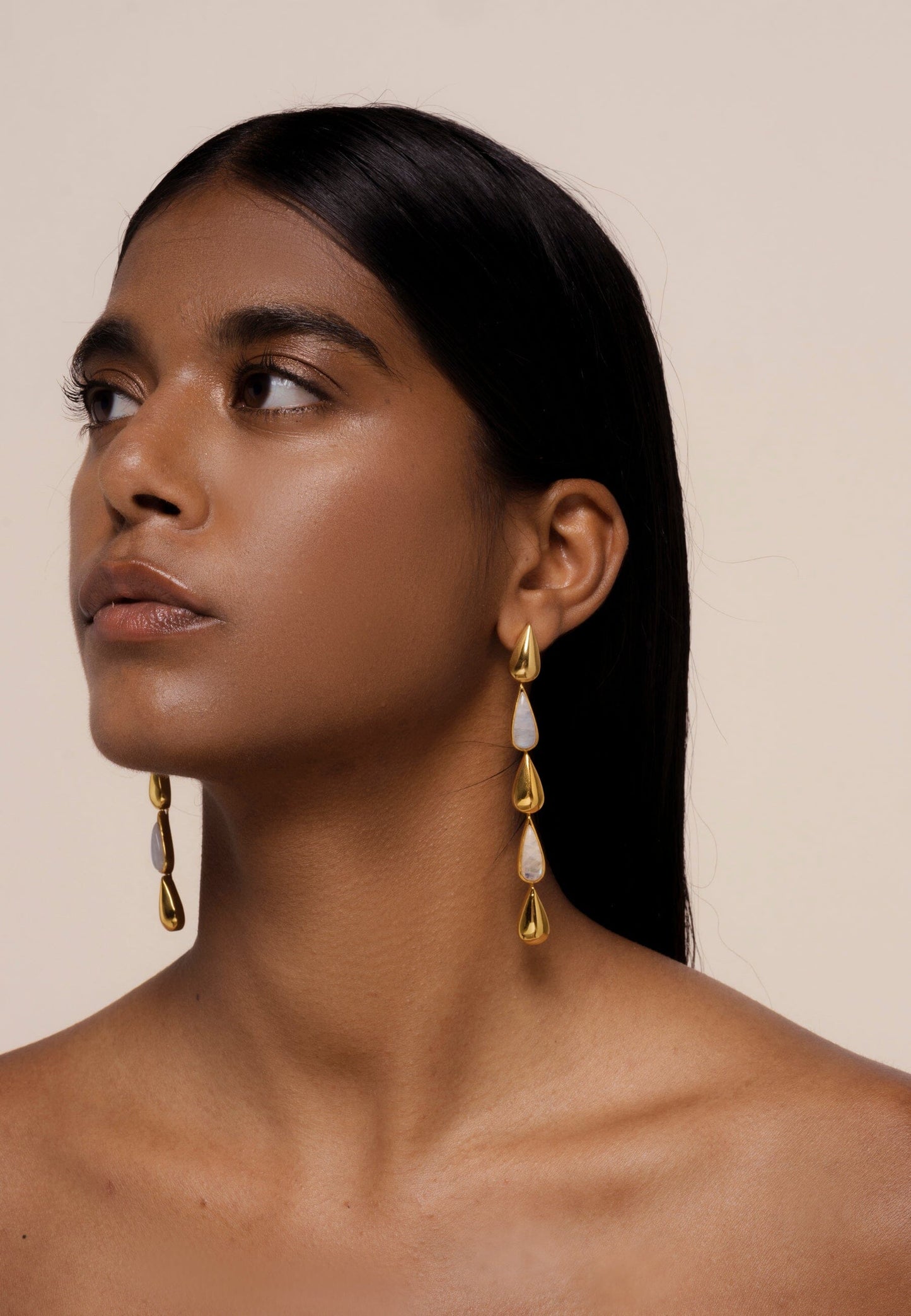 Pendientes Balance Blanco Earrings LAVANI 
