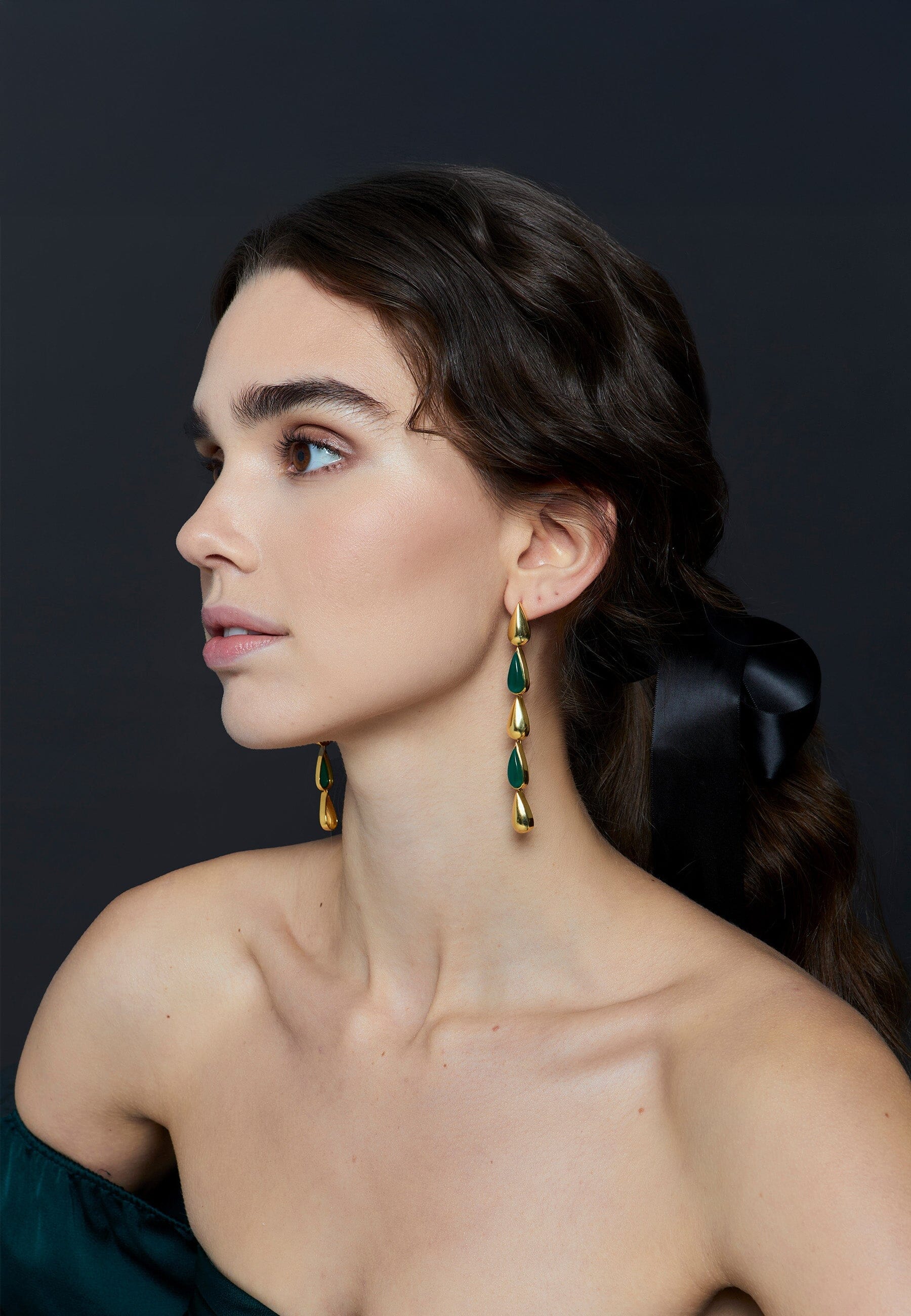 Pendientes Balance Verde Earrings LAVANI 