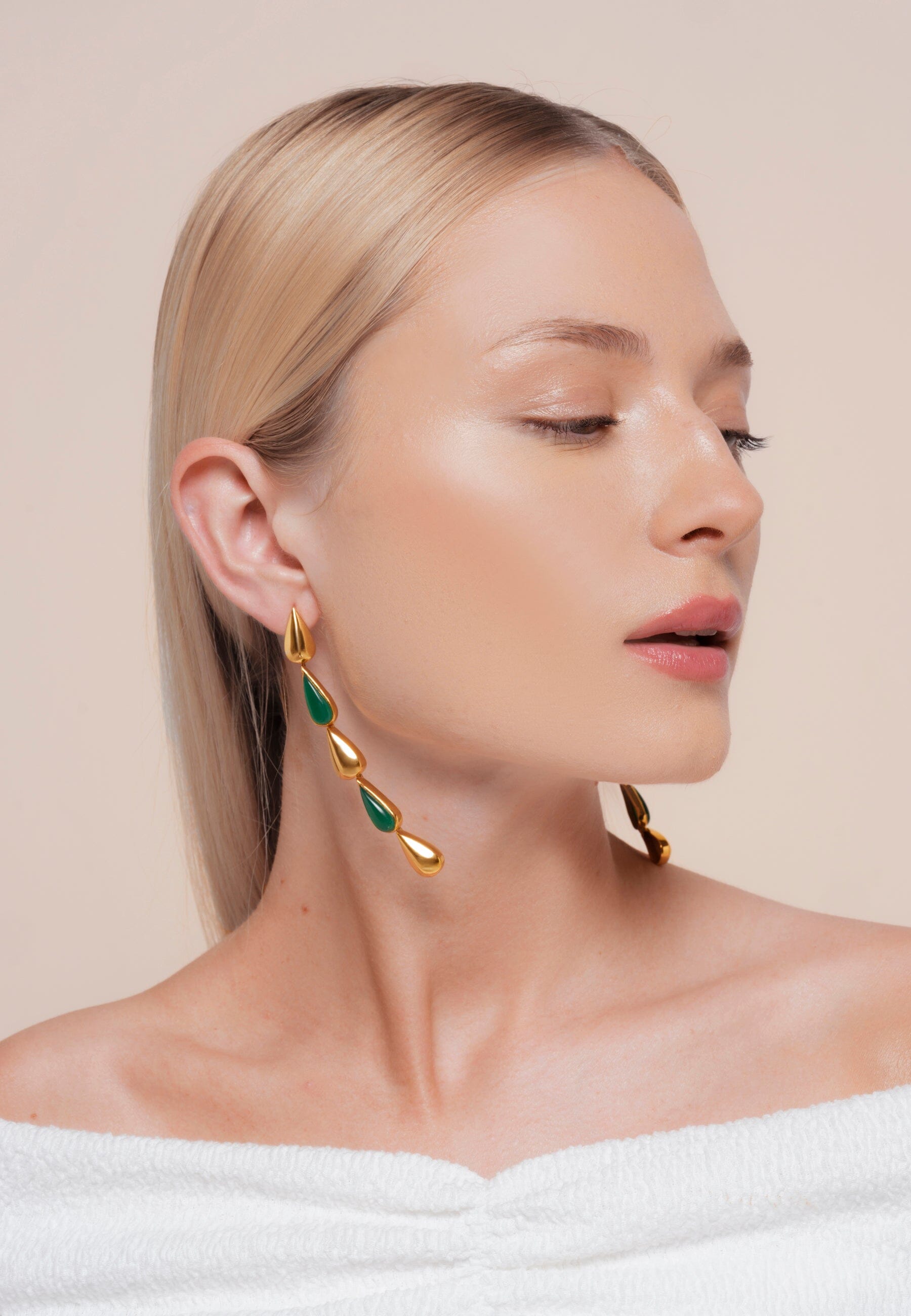 Pendientes Balance Verde Earrings LAVANI 