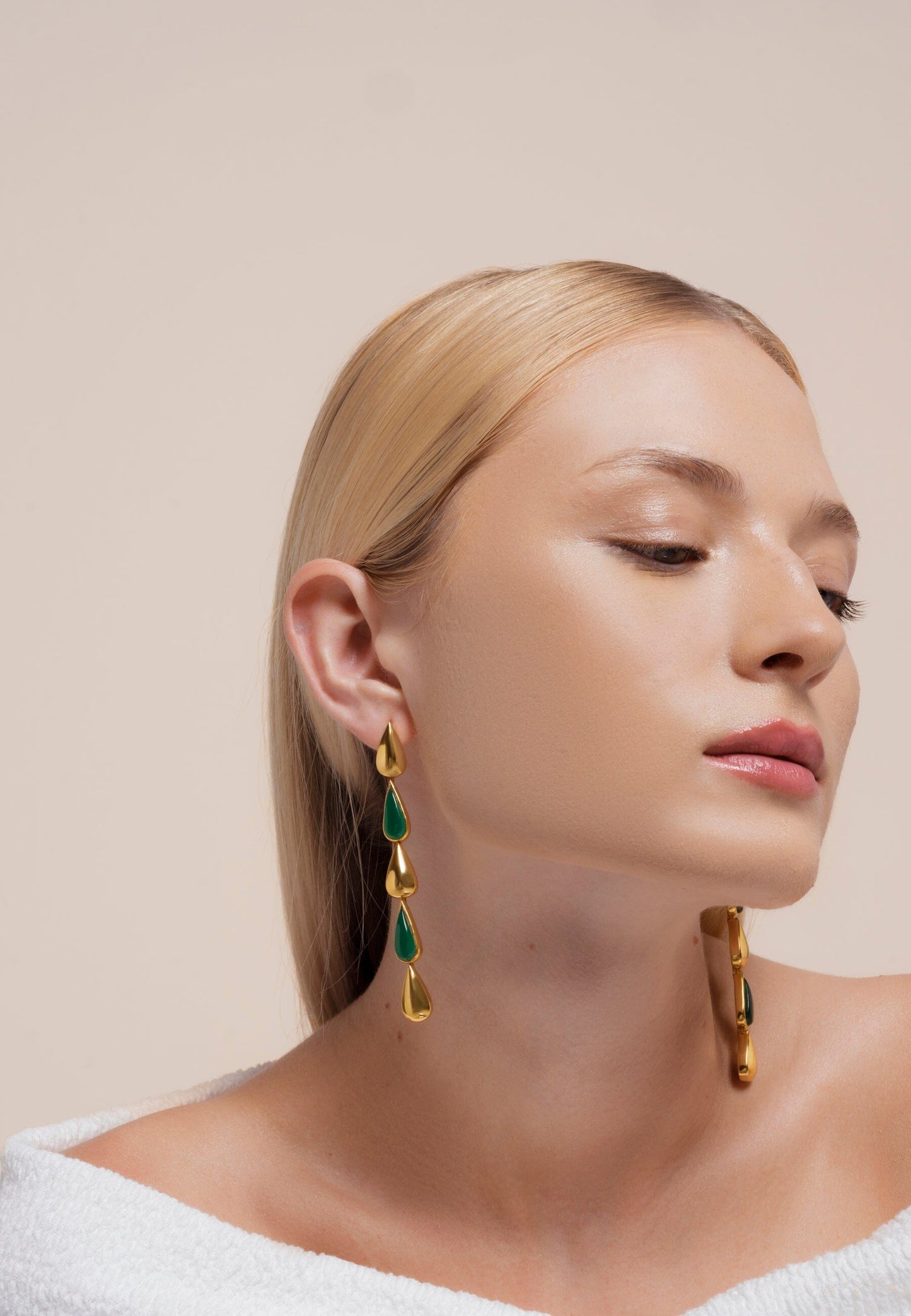 Pendientes Balance Verde Earrings LAVANI 