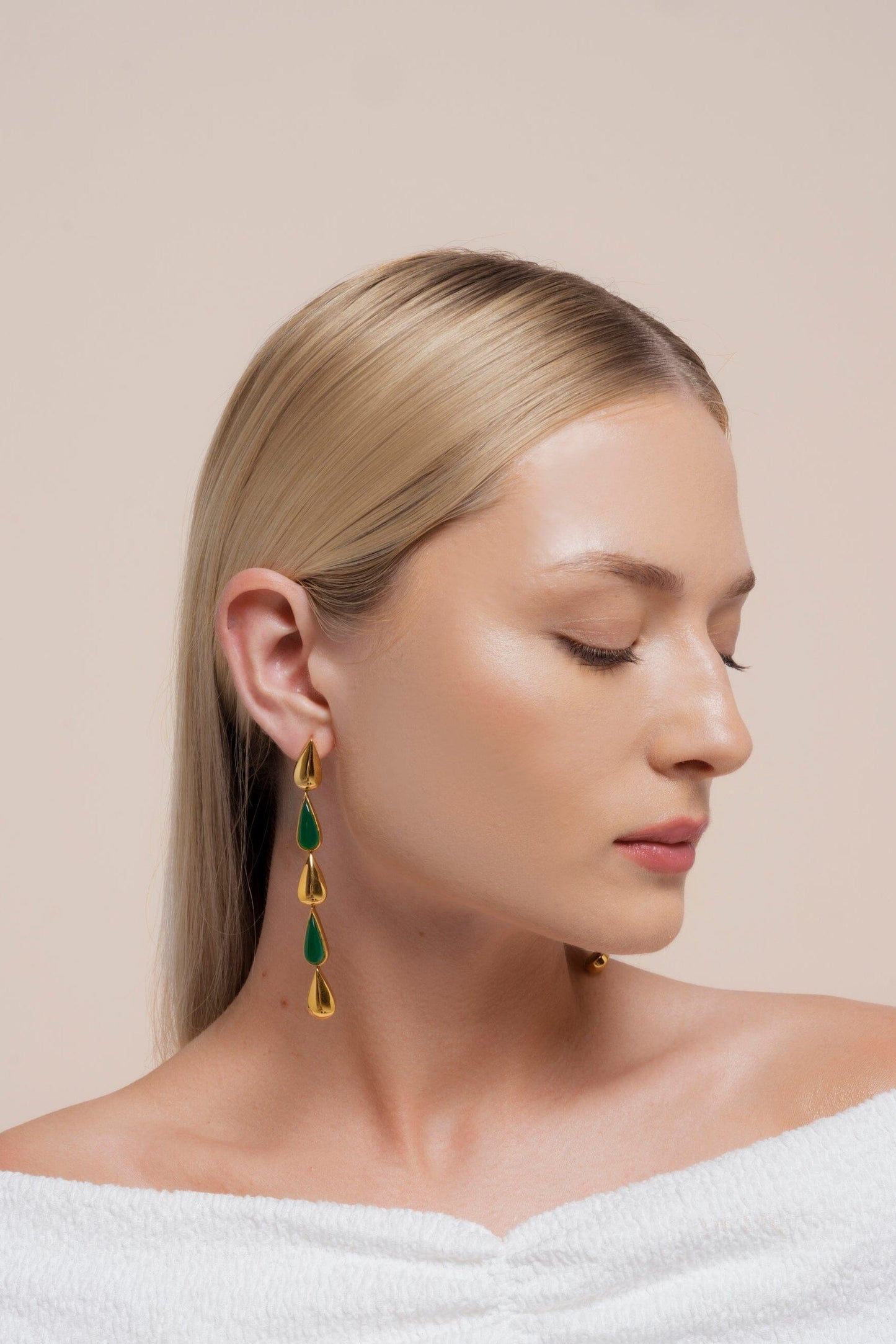 Pendientes Balance Verde Earrings LAVANI 