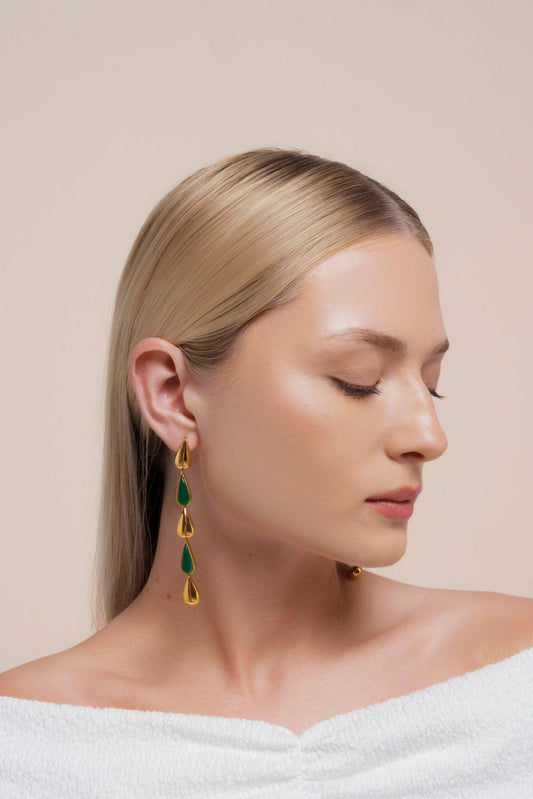 Pendientes Balance Verde Earrings LAVANI 