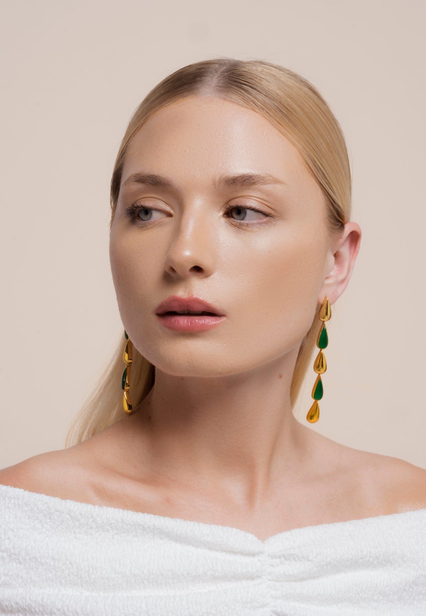 Pendientes Balance Verde Earrings LAVANI 