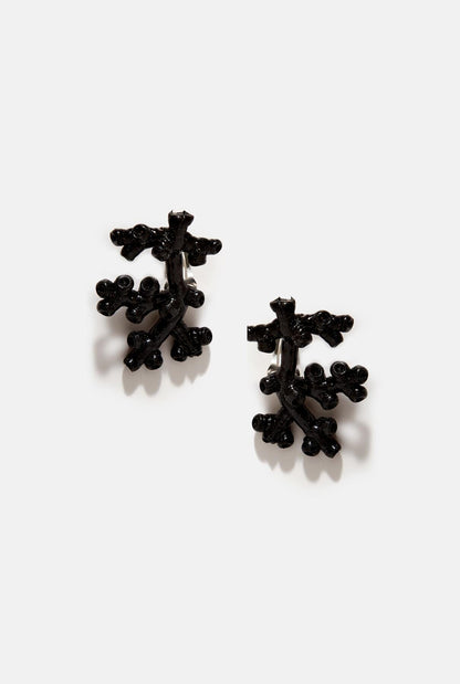 Pendientes Coral Negro Earrings Joaquin Blanco 