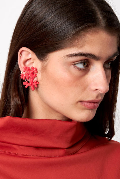 Pendientes Coral/Coral Earrings Joaquin Blanco 