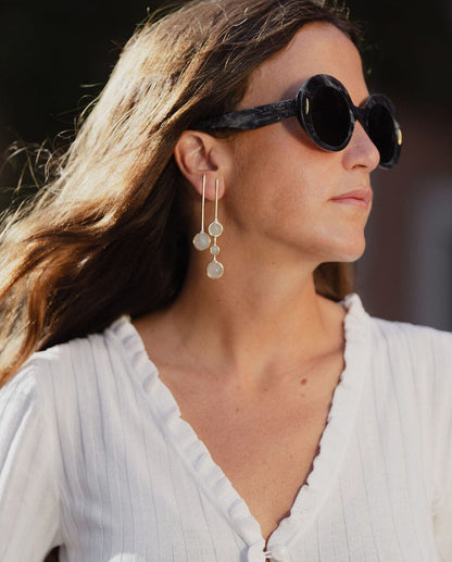 Pendientes Crisálida Aguamarina Earrings Coolook 